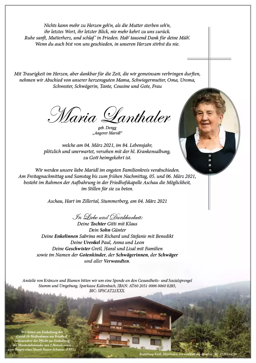 Parte von Maria Lanthaler